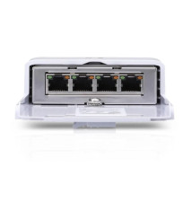 NanoSwitch UBIQUITI Outdoor (4Gbit/s - 4 Portas - Branco)
