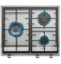 Placa a Gás TEKA EX60.1 3G AIAL (Encastre - 3 Zonas - Inox)