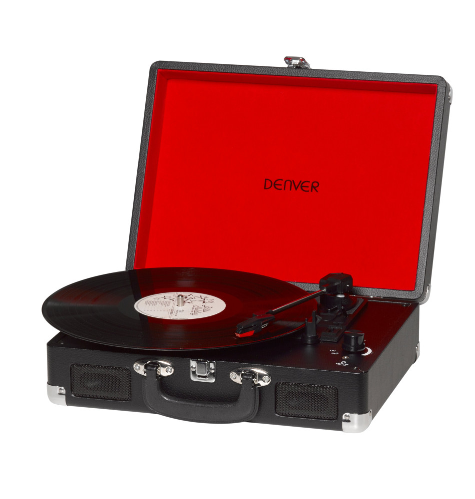 Gira-Discos DENVER VPL-120 (33 1/3 /45/78RPM - 3.15Kg - Preto)