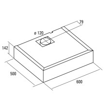 Exaustor CATA S-Box (Encastre -  340m³/h - Inox)