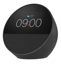 Coluna Alexa AMAZON Echo Spot 2024 (Touchscreen - Conexão Wireless - Preto)
