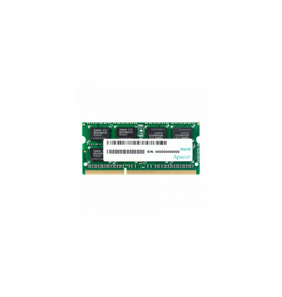 Memória RAM APACER AS08GFA60CATBGJ 8GB (DDR3 - 1600MHz - 204-Pin SO-DIMM)