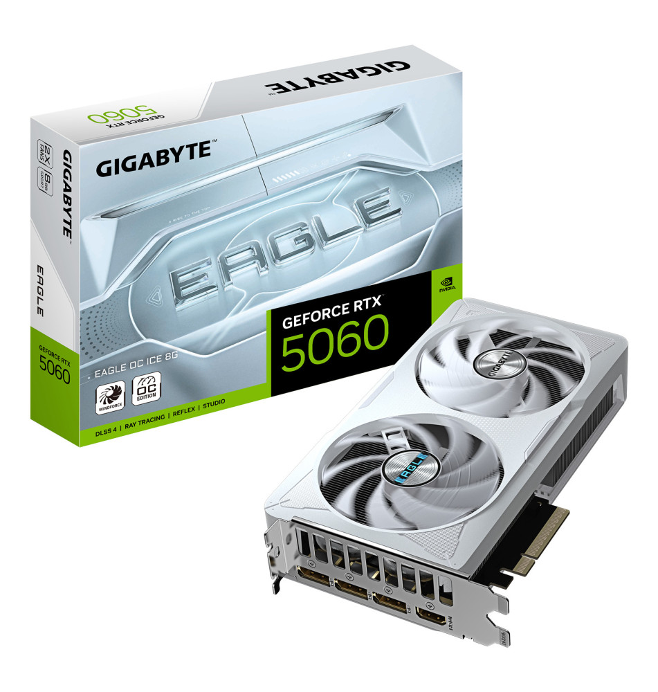 GIGABYTE GeForce RTX 5060 EAGLE OC ICE 8G