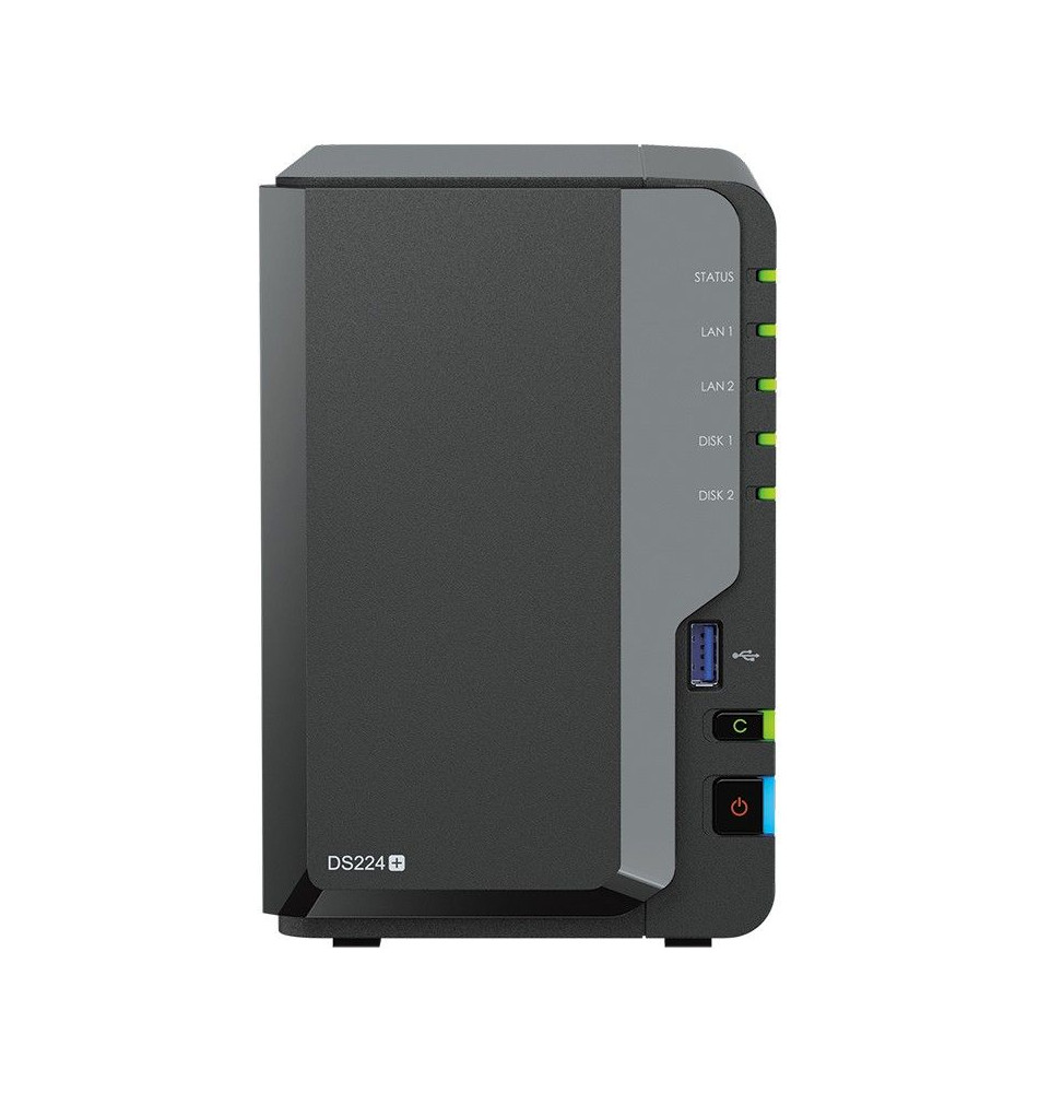 Sistema NAS SYNOLOGY DS224+ (2 Discos - 2.5''/3.5'' - 2.5GbE/1GbE)