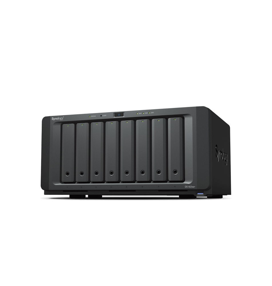 Sistema NAS SYNOLOGY DS1823XS+ (8 Discos - 2.5''/3.5''/M.2 - 10GbE/1GbE/1GbE)