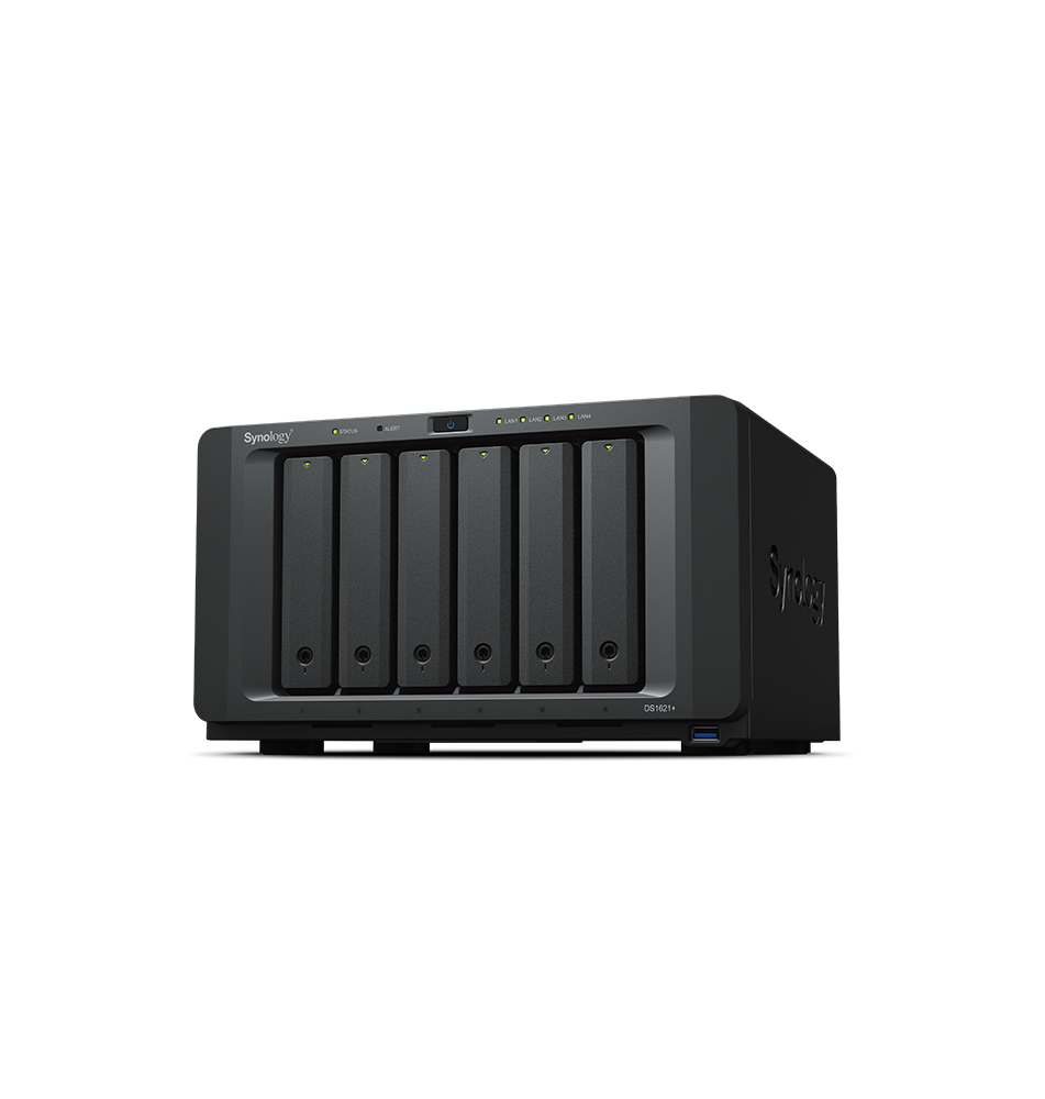 Sistema NAS SYNOLOGY DS1621+ (6 Discos - 3.5''/2.5''/M.2 - 1GbE x4)