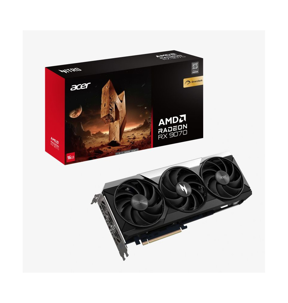 Placa Gráfica ACER Nitro RX 9070 16G (GDDR6 - 256Bit - PCI Express x16 5.0)
