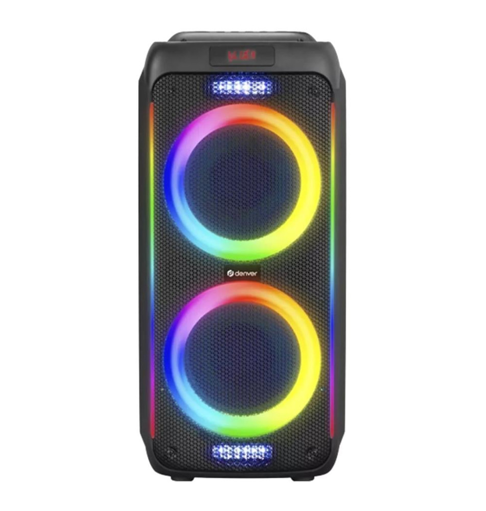Coluna de Som DENVER BPS-458 (1000W - LED - Preto)
