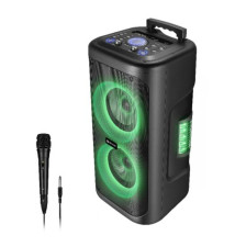 Coluna de Som DENVER TSP-353 (Com e Sem Fio - Entrada p/ microfone - Preto)