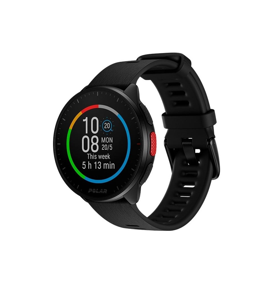 Smartwatch POLAR Pacer (45mm - Gorilla Glass - Preto)