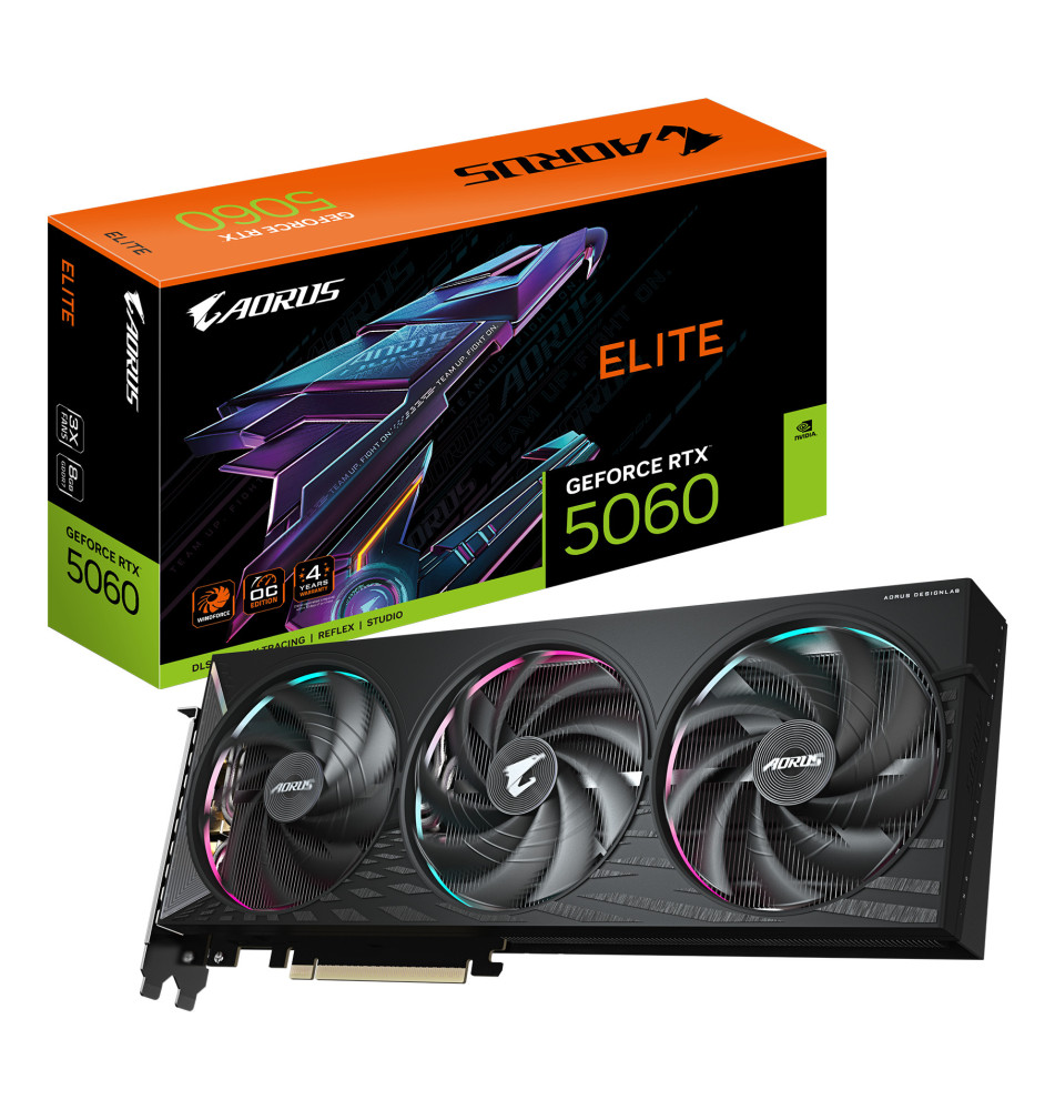 GIGABYTE AORUS GeForce RTX 5060 ELITE 8G