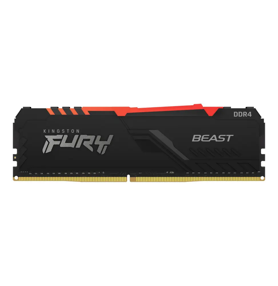 Memoria RAM Kingston 8GB (1x8GB) DDR4 3200MHz CL16 FURY Beast RGB