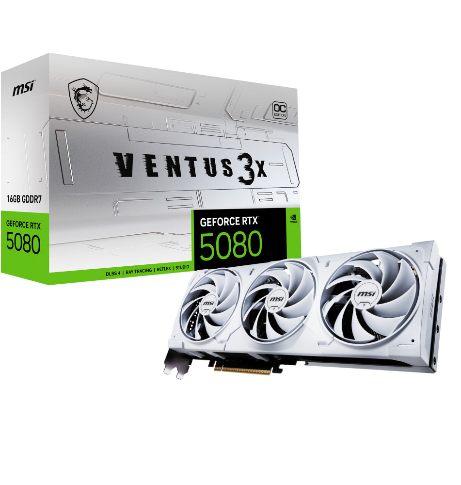 MSI GEFORCE RTX 5080 16G VENTUS 3X OC WHITE
