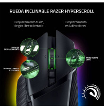 Rato Razer Basilisk V3 Pro (cor Preto - DPI 30000 - Conectividade RF Wireless + Bluetooth + USB Type-C)