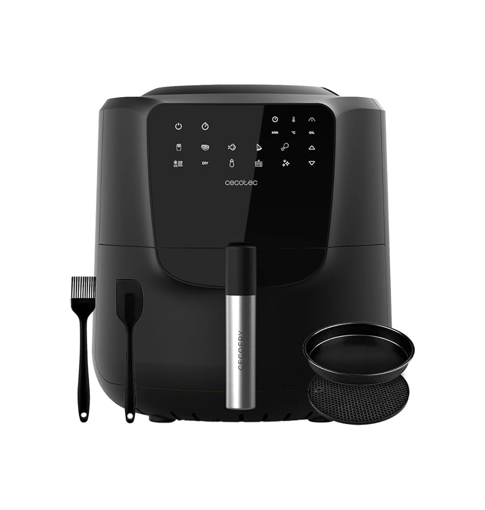 Fritadeira CECOTEC CecoFry Rain Pack (5.5L - 1550W - Preto)