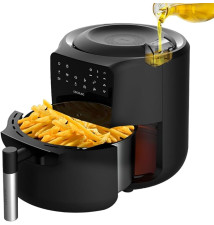 Fritadeira CECOTEC CecoFry Rain Pack (5.5L - 1550W - Preto)