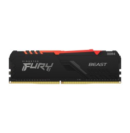 Memória RAM Kingston Fury Beast RGB 32GB (2x16GB) DDR4-3600MHz 1R CL18 Preta