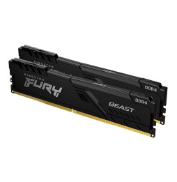 Memória RAM Kingston Fury Beast 32GB (2x16GB) DDR4-3600MHz 1R CL18 Preta