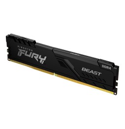 Memória RAM Kingston Fury Beast 32GB (2x16GB) DDR4-3600MHz 1R CL18 Preta