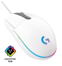 Rato LOGITECH G203 Lightsync 2ª Geração (8000DPI - Ótico - Branco)