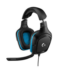 Headset LOGITECH G432 (3.5mm Jack - Surround 7.1 - Preto/Azul)