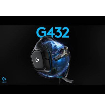 Headset LOGITECH G432 (3.5mm Jack - Surround 7.1 - Preto/Azul)