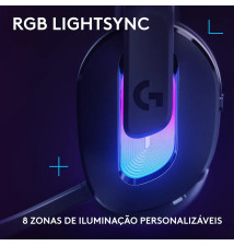 Headset LOGITECH G522 LIGHTSPEED (Sem Fios - 90H de autonomia - Preto)
