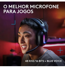 Headset LOGITECH G522 LIGHTSPEED (Sem Fios - 90H de autonomia - Preto)