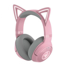 Headset RAZER Kraken Kitty V2 BT Quartz Edition (Sem Fios - USB-C - Rosa)