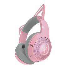 Headset RAZER Kraken Kitty V2 BT Quartz Edition (Sem Fios - USB-C - Rosa)