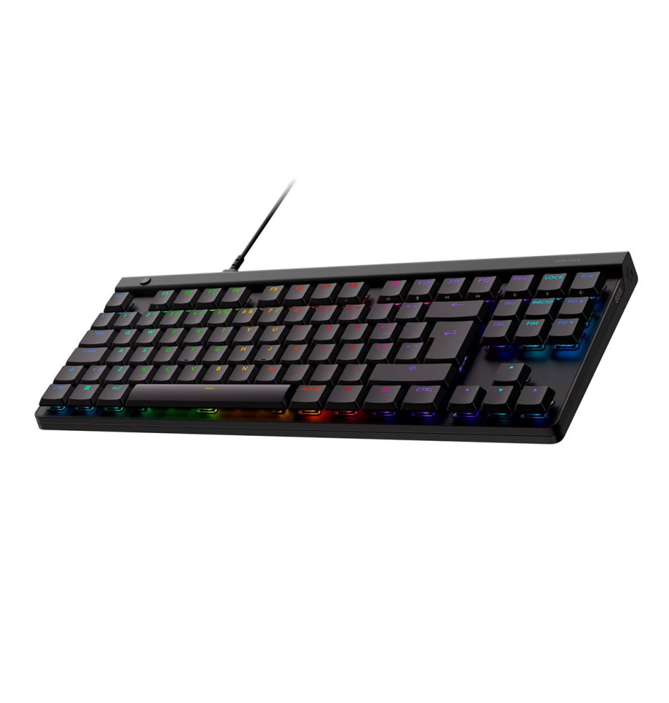 Teclado LOGITECH G515 TKL (Interruptores GL Tactile - USB-C/Wireless - Preto/RGB)