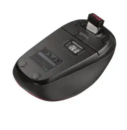 Rato Trust Yvi 800-1600Dpi USB VERMELHO PRETO