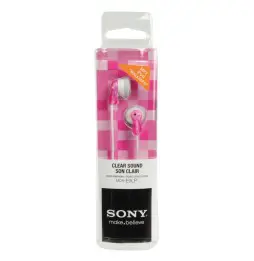 Headphone Sony MDR-E9LP Jack 3.5mm Rosa Branco