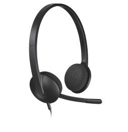 Headset Logitech H340 Preto