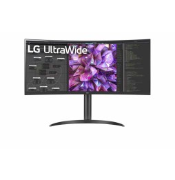 Monitor Curvo LG UltraWide LCD 34" 34WQ75C-B Quad HD IPS (Preto) - 34WQ75C-B