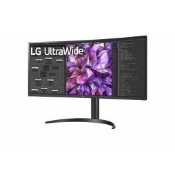 Monitor Curvo LG UltraWide LCD 34" 34WQ75C-B Quad HD IPS (Preto) - 34WQ75C-B