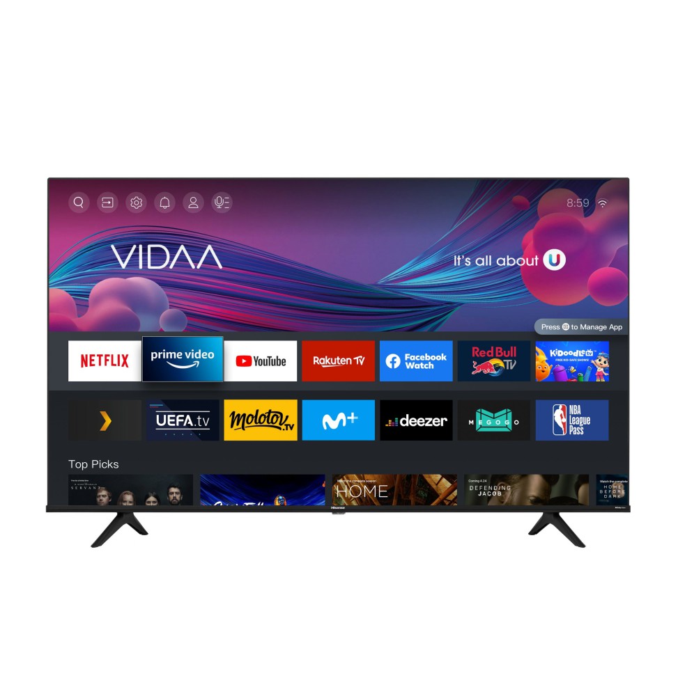 TV Hisense 55" 55A6G LED Smart TV 4K