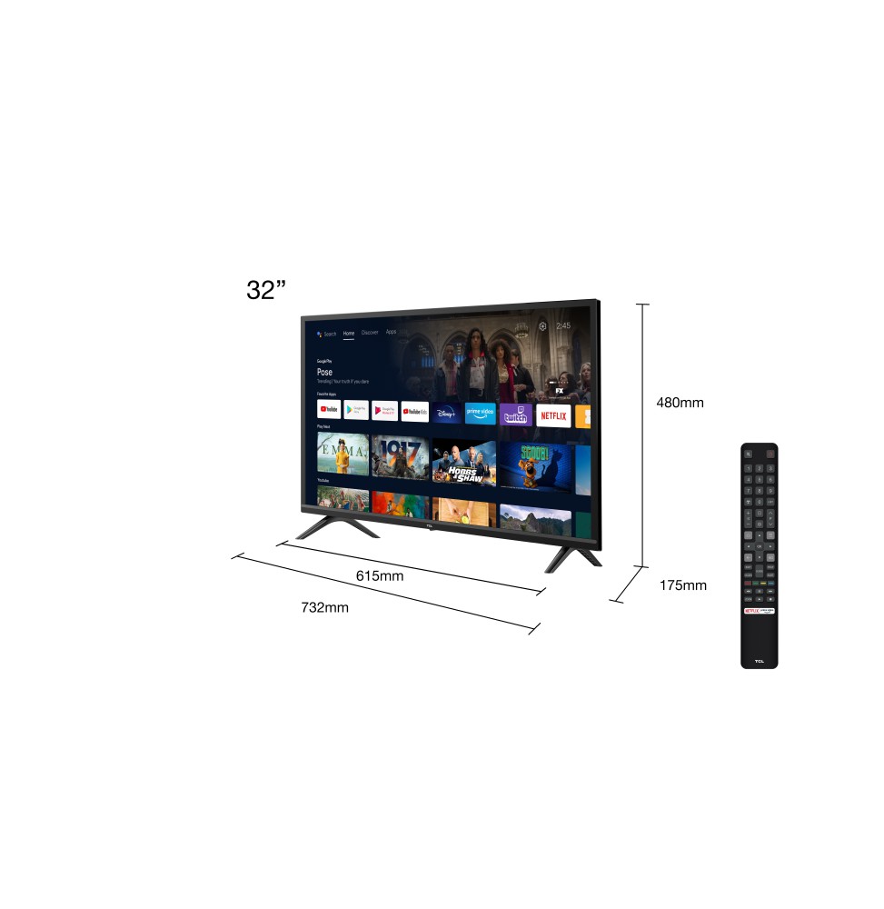 TV TCL 32" S5200 LED Smart TV HD