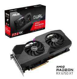 Placa Gráfica AMD ASUS DUAL RX 6750 XT OC 12GB GDDR6