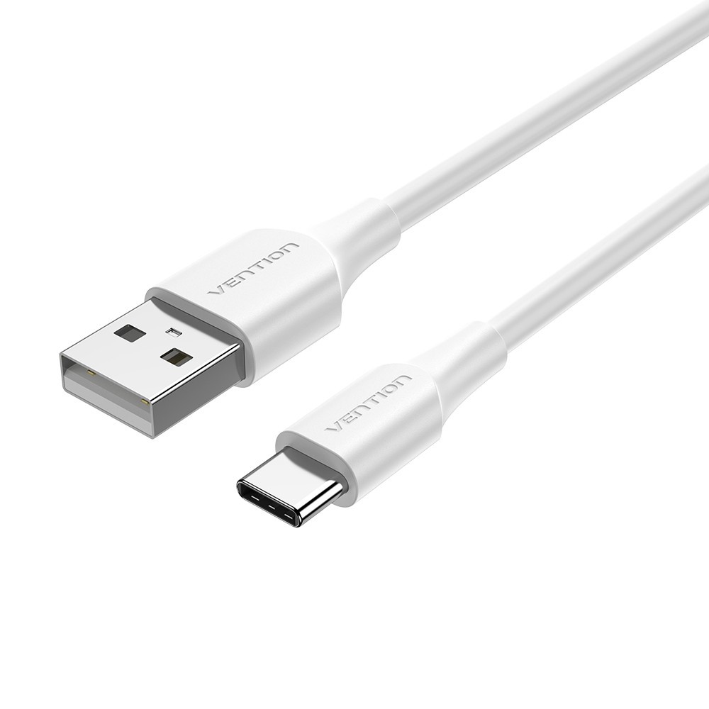 Cabo USB Vention 2.0 Tipo-A Macho Para USB Tipo-C Macho 1,5m (Branco) - CTHWG