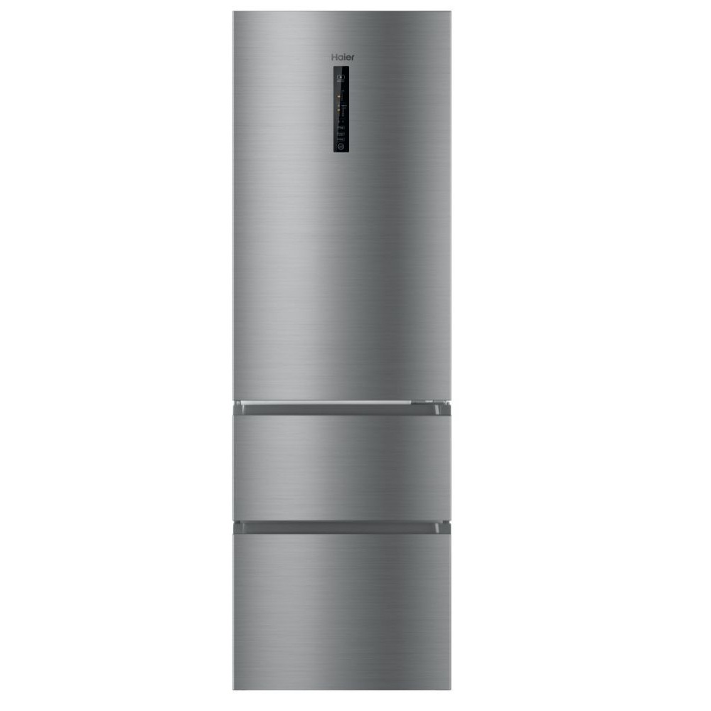 Frigorífico Combinado Haier Total No Frost New Gentle Silver 348L E (Inox) - HTR3619ENMN