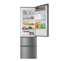 Frigorífico Combinado Haier Total No Frost New Gentle Silver 348L E (Inox) - HTR3619ENMN