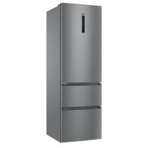 Frigorífico Combinado Haier Total No Frost New Gentle Silver 348L E (Inox) - HTR3619ENMN