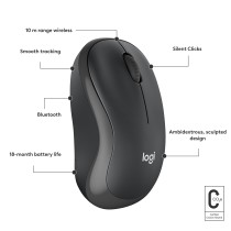 Logitech m240 Rato Ambidestro Bluetooth - 910-007119