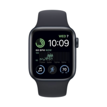 Apple Watch SE GPS 44mm 2023 Black S/M - MRE73QL/A