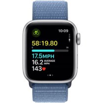 Apple Watch SE (2023) GPS+Cellular 40mm Alumínio Prateado c/ Loop Desportiva Azul Inverno - MRGQ3QL/A