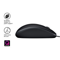 Rato Logitech B110 Silent Black - 910-005508