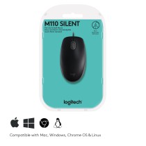 Rato Logitech B110 Silent Black - 910-005508