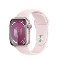 Apple Watch Series 9 GPS 41mm Alumínio Rosa c/ Bracelete Desportiva Rosa Claro - S/M- MR933QL/A