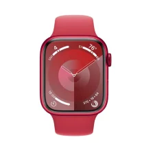 Apple Watch Series 9 GPS 45mm Alumínio (PRODUCT)RED c/ Bracelete Desportiva (PRODUCT) RED - M/L - MRXK3QL/A